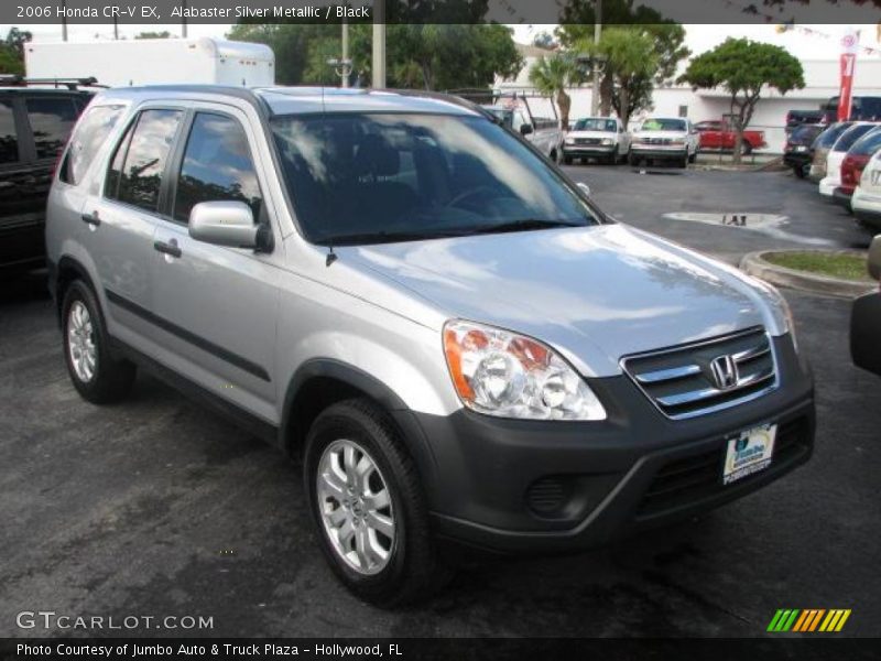 Alabaster Silver Metallic / Black 2006 Honda CR-V EX