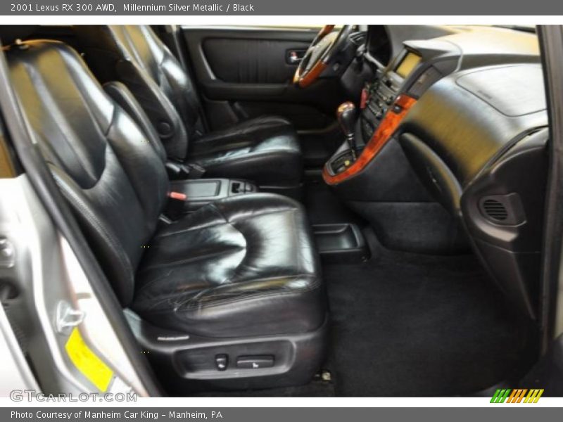 Millennium Silver Metallic / Black 2001 Lexus RX 300 AWD