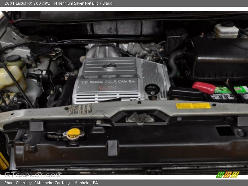 Millennium Silver Metallic / Black 2001 Lexus RX 300 AWD