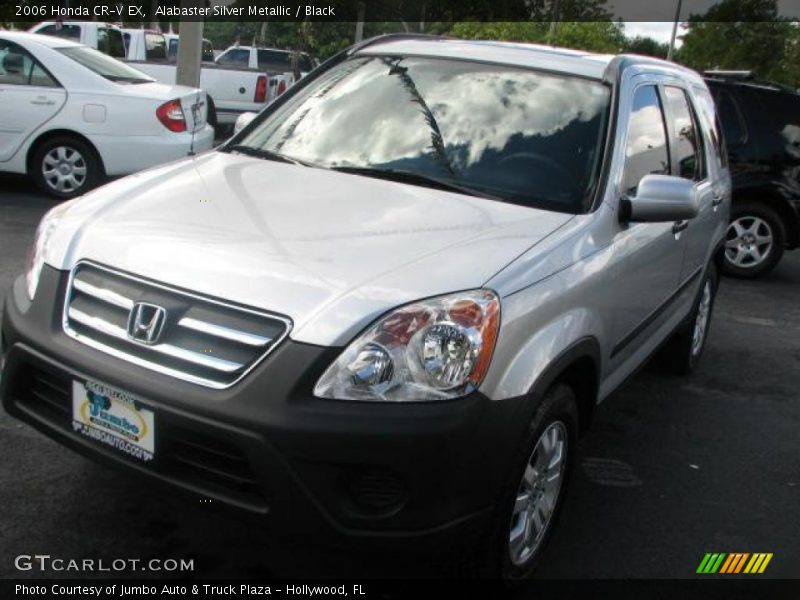 Alabaster Silver Metallic / Black 2006 Honda CR-V EX
