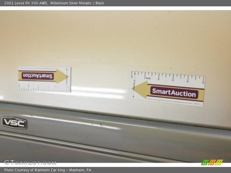 Millennium Silver Metallic / Black 2001 Lexus RX 300 AWD