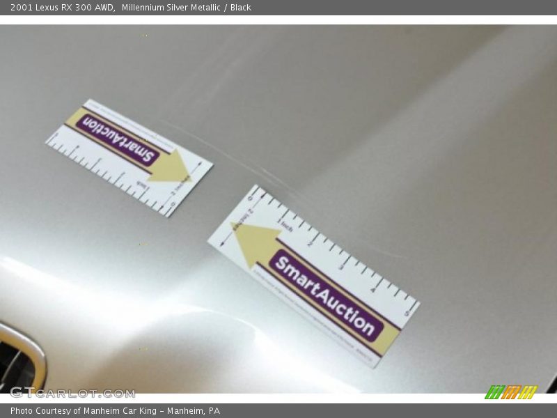 Millennium Silver Metallic / Black 2001 Lexus RX 300 AWD