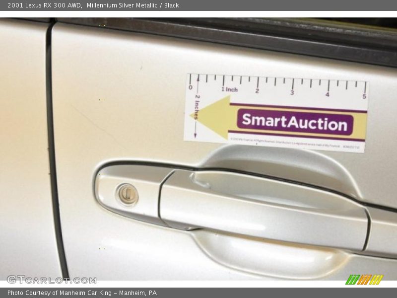 Millennium Silver Metallic / Black 2001 Lexus RX 300 AWD