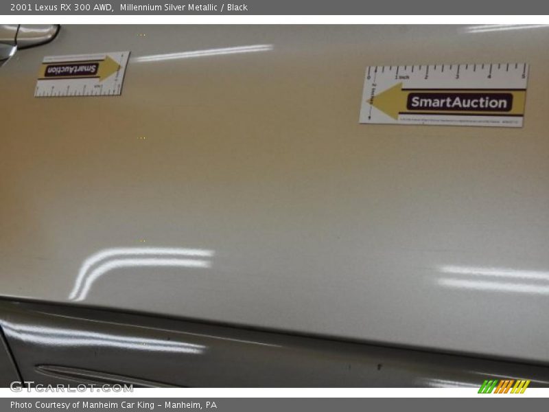 Millennium Silver Metallic / Black 2001 Lexus RX 300 AWD