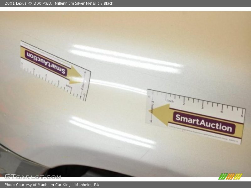 Millennium Silver Metallic / Black 2001 Lexus RX 300 AWD