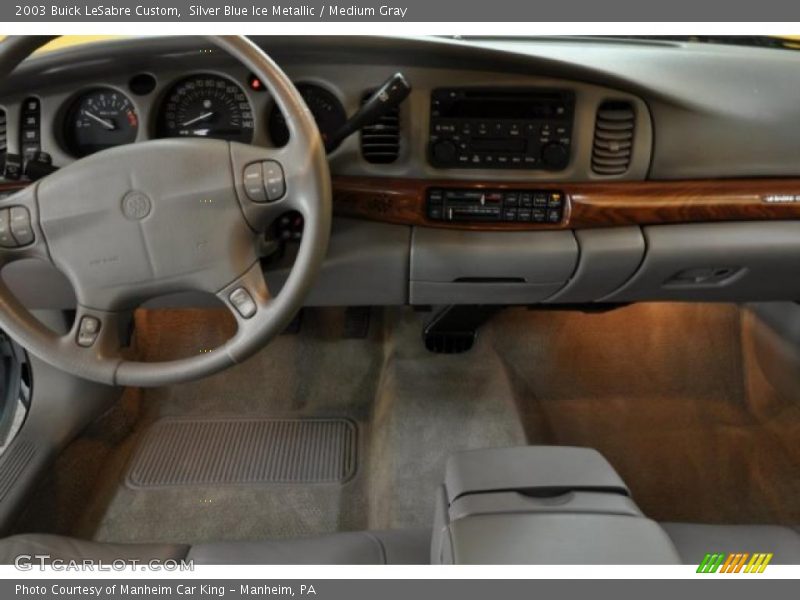 Silver Blue Ice Metallic / Medium Gray 2003 Buick LeSabre Custom