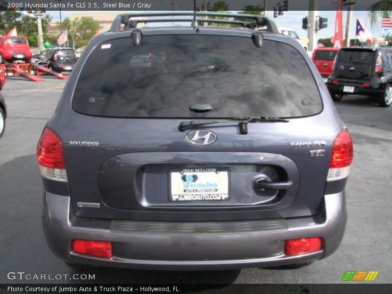 Steel Blue / Gray 2006 Hyundai Santa Fe GLS 3.5
