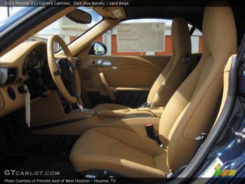  2011 911 Carrera Cabriolet Sand Beige Interior