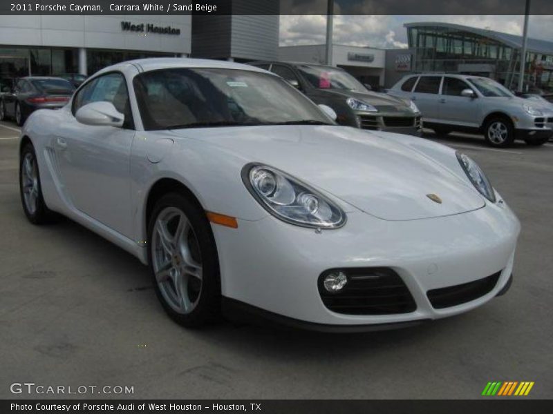 Carrara White / Sand Beige 2011 Porsche Cayman