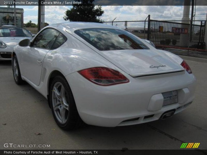 Carrara White / Sand Beige 2011 Porsche Cayman