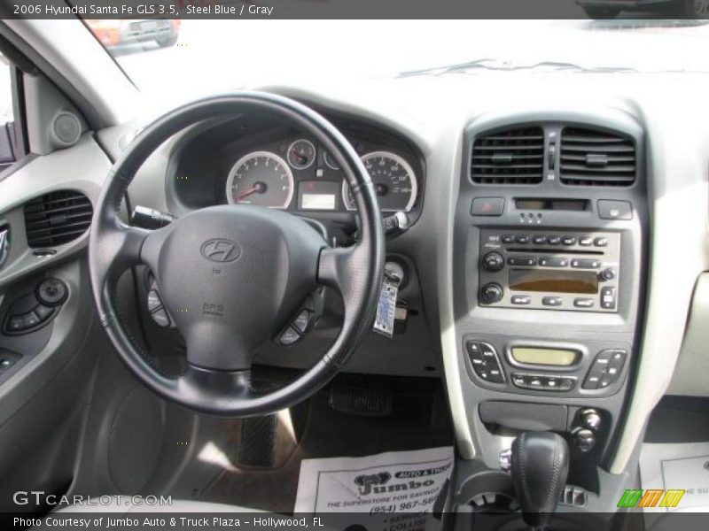 Steel Blue / Gray 2006 Hyundai Santa Fe GLS 3.5