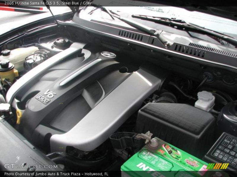 Steel Blue / Gray 2006 Hyundai Santa Fe GLS 3.5