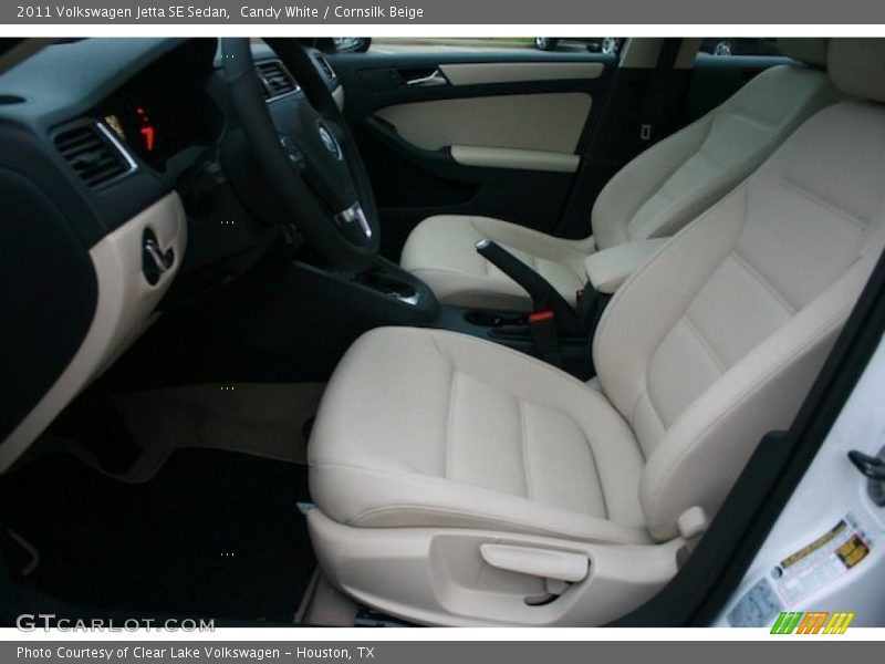 Candy White / Cornsilk Beige 2011 Volkswagen Jetta SE Sedan