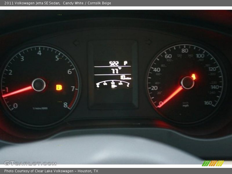 Candy White / Cornsilk Beige 2011 Volkswagen Jetta SE Sedan
