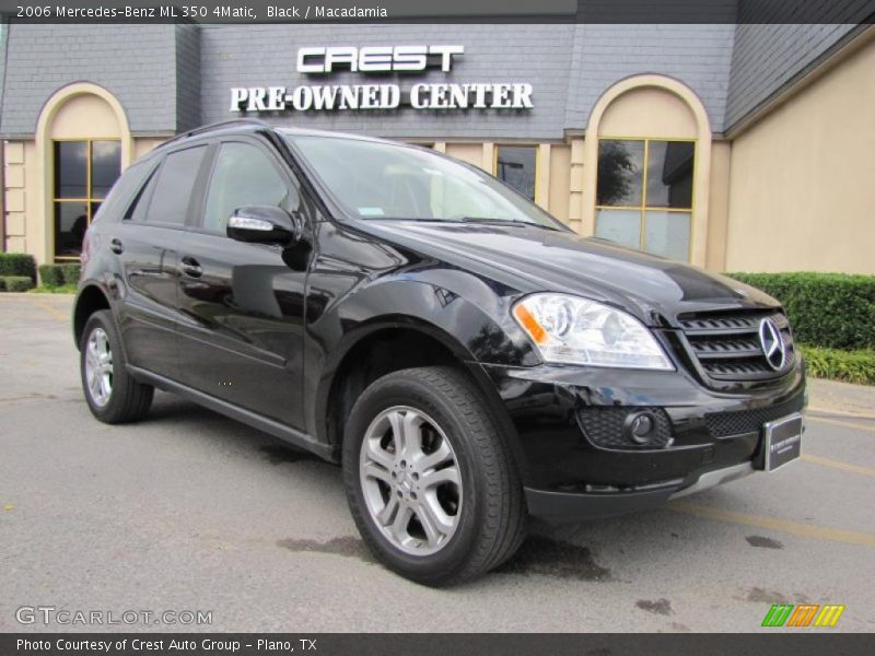 Black / Macadamia 2006 Mercedes-Benz ML 350 4Matic
