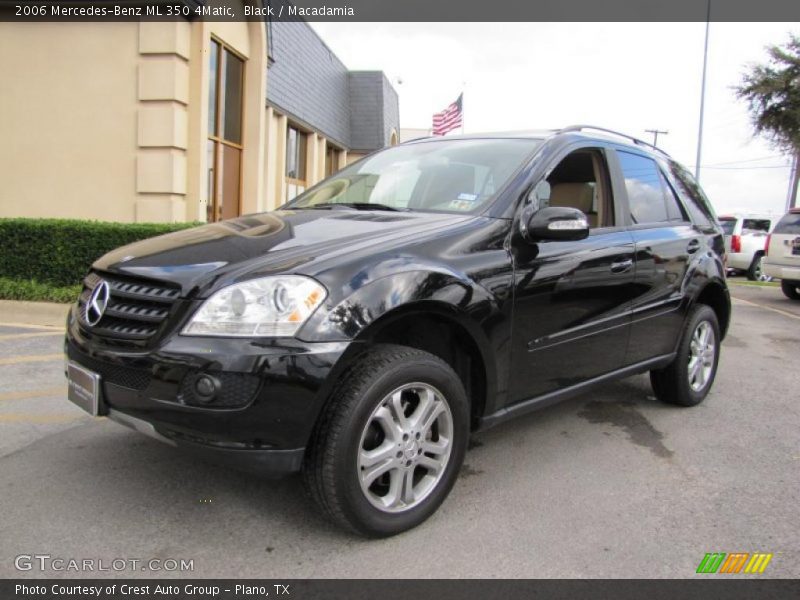 Black / Macadamia 2006 Mercedes-Benz ML 350 4Matic