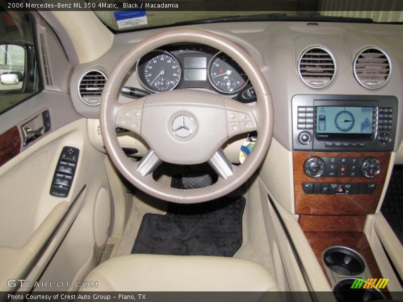 Black / Macadamia 2006 Mercedes-Benz ML 350 4Matic