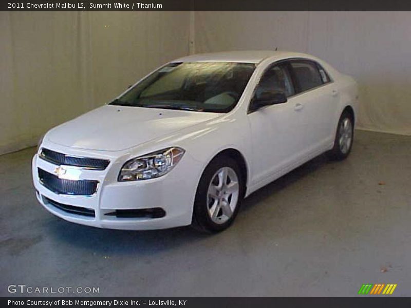 Summit White / Titanium 2011 Chevrolet Malibu LS