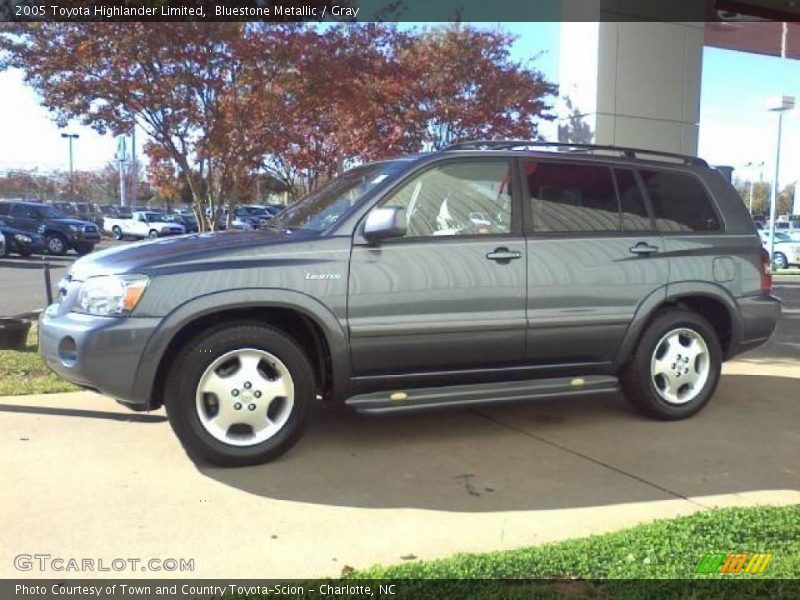 Bluestone Metallic / Gray 2005 Toyota Highlander Limited