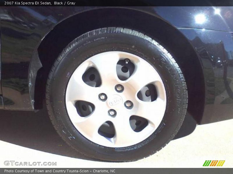 Black / Gray 2007 Kia Spectra EX Sedan