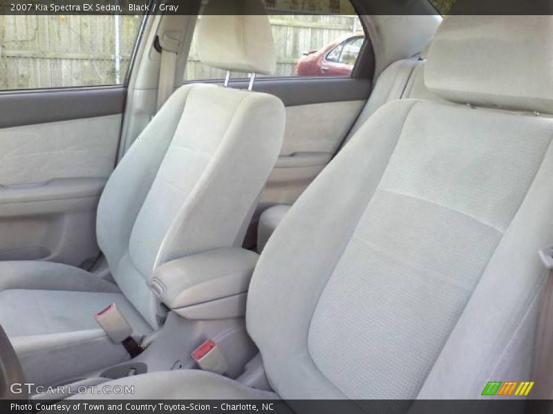 Black / Gray 2007 Kia Spectra EX Sedan