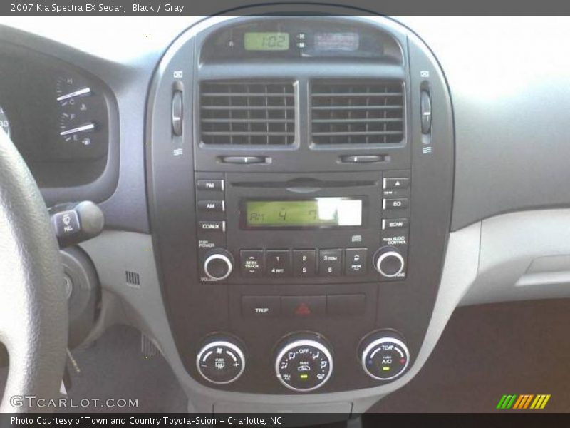 Black / Gray 2007 Kia Spectra EX Sedan
