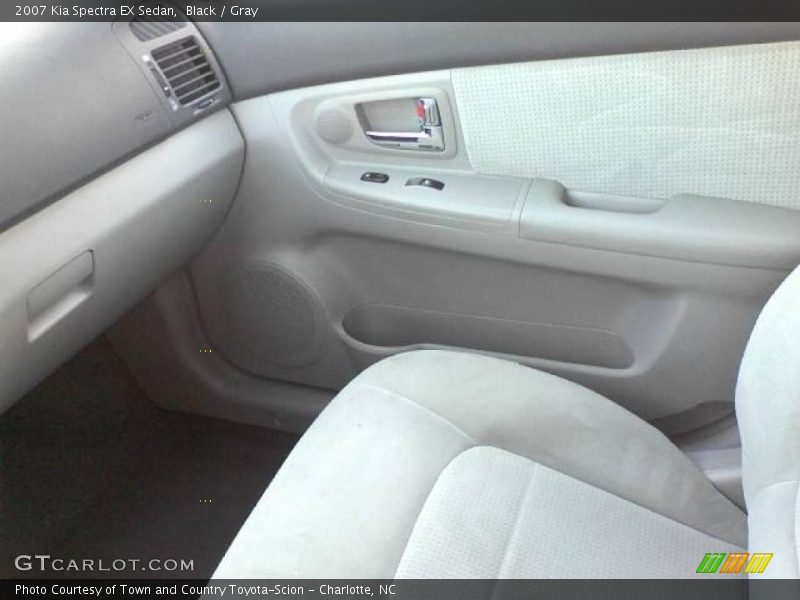 Black / Gray 2007 Kia Spectra EX Sedan