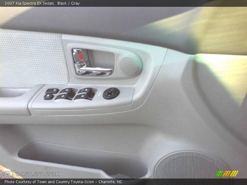 Black / Gray 2007 Kia Spectra EX Sedan