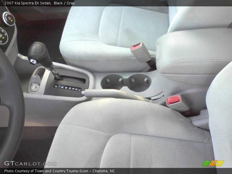 Black / Gray 2007 Kia Spectra EX Sedan