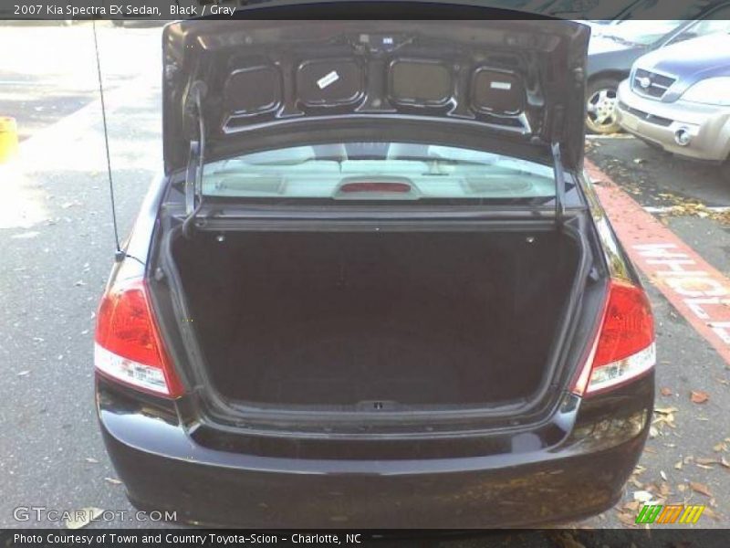 Black / Gray 2007 Kia Spectra EX Sedan