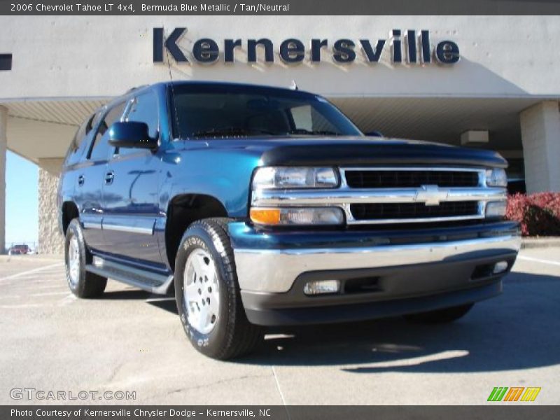 Bermuda Blue Metallic / Tan/Neutral 2006 Chevrolet Tahoe LT 4x4