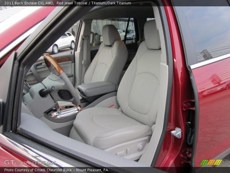 Red Jewel Tintcoat / Titanium/Dark Titanium 2011 Buick Enclave CXL AWD