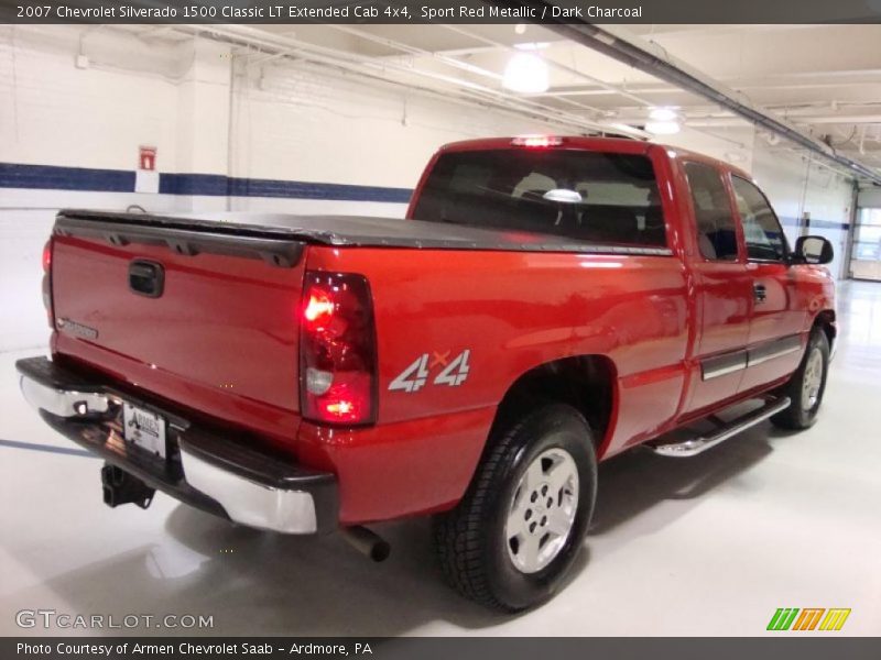 Sport Red Metallic / Dark Charcoal 2007 Chevrolet Silverado 1500 Classic LT Extended Cab 4x4
