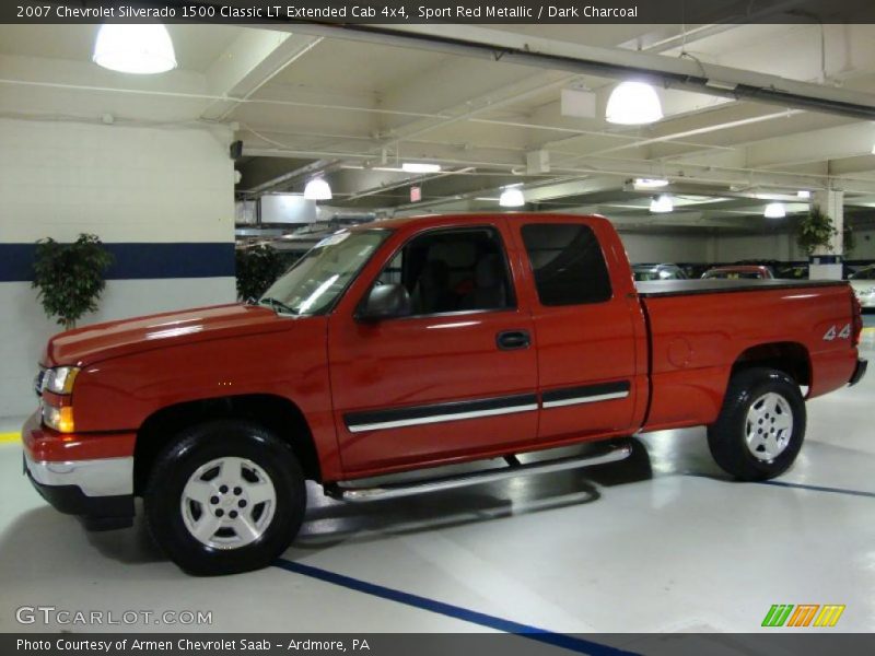 Sport Red Metallic / Dark Charcoal 2007 Chevrolet Silverado 1500 Classic LT Extended Cab 4x4