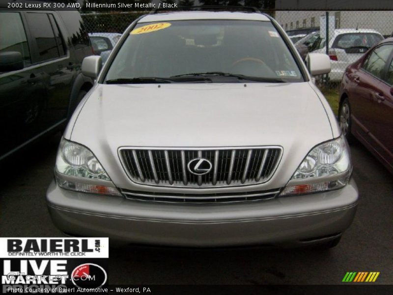 Millennium Silver Metallic / Black 2002 Lexus RX 300 AWD