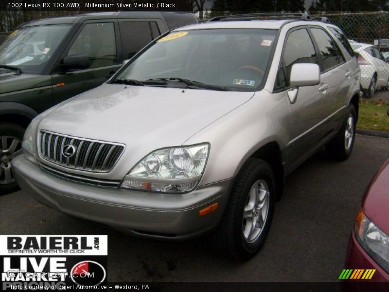 Millennium Silver Metallic / Black 2002 Lexus RX 300 AWD