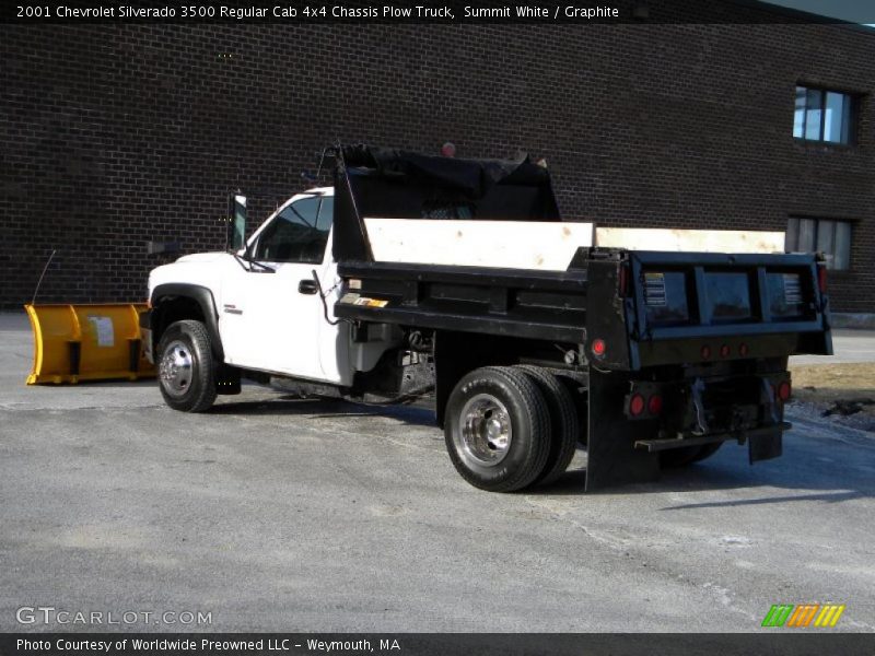 Summit White / Graphite 2001 Chevrolet Silverado 3500 Regular Cab 4x4 Chassis Plow Truck