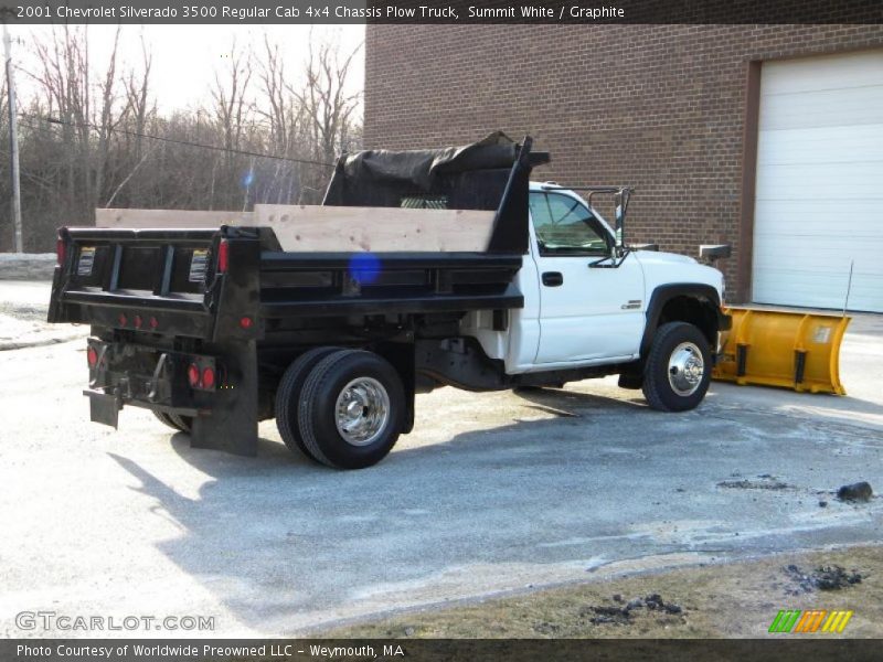 Summit White / Graphite 2001 Chevrolet Silverado 3500 Regular Cab 4x4 Chassis Plow Truck