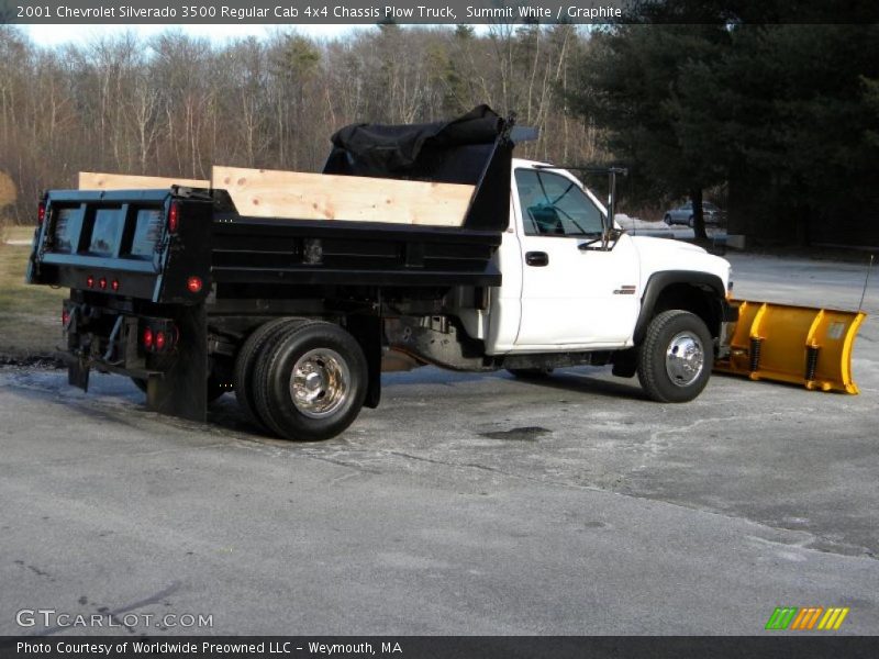  2001 Silverado 3500 Regular Cab 4x4 Chassis Plow Truck Summit White