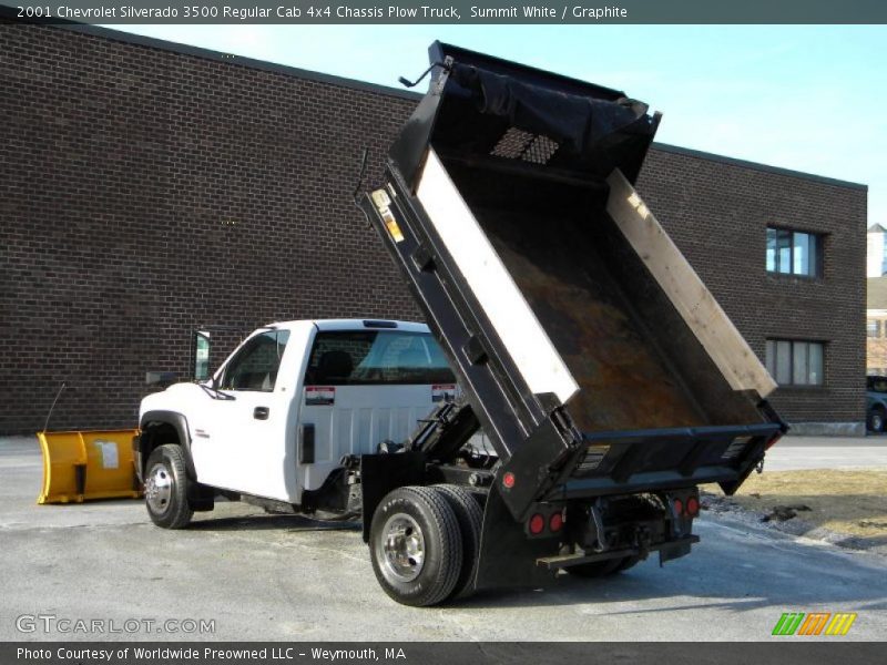 Summit White / Graphite 2001 Chevrolet Silverado 3500 Regular Cab 4x4 Chassis Plow Truck