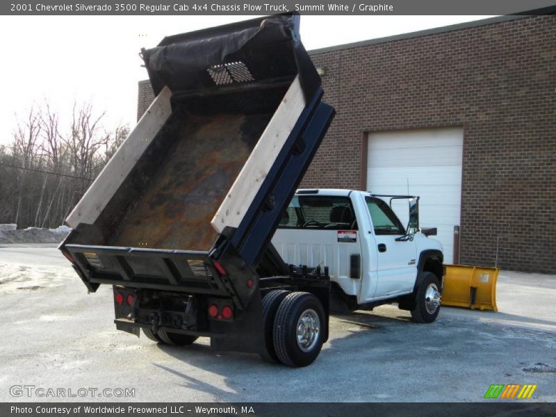 Summit White / Graphite 2001 Chevrolet Silverado 3500 Regular Cab 4x4 Chassis Plow Truck