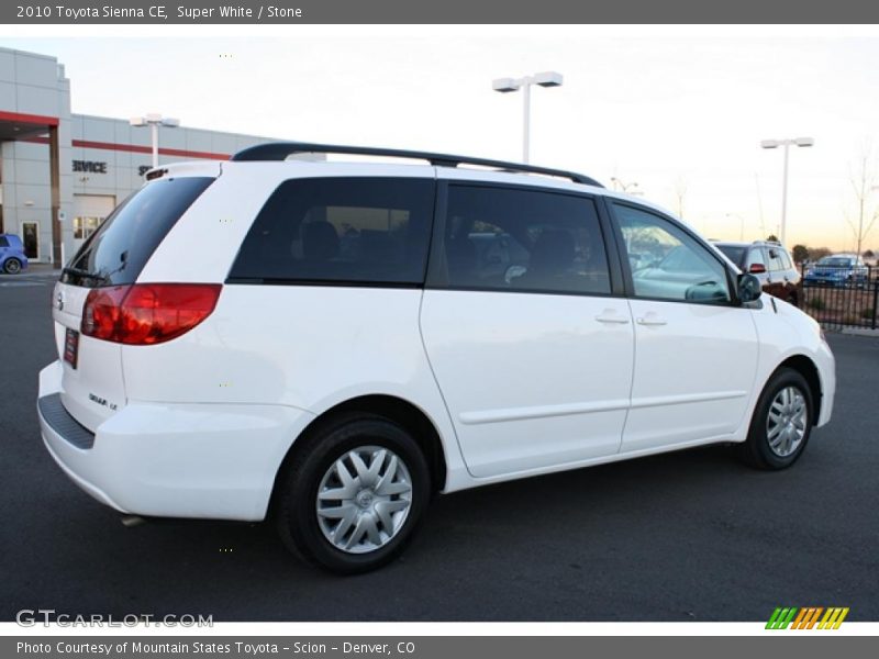 Super White / Stone 2010 Toyota Sienna CE