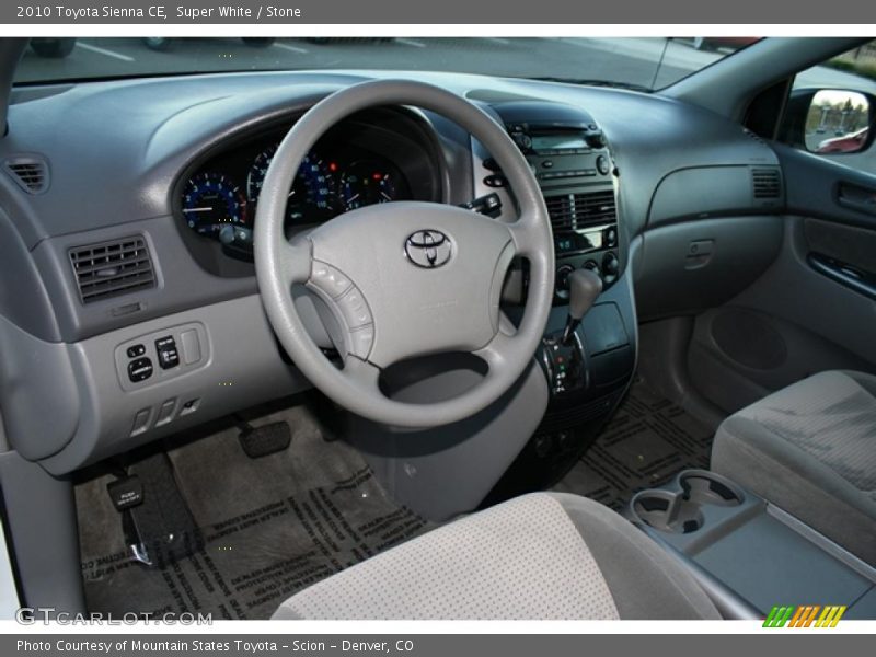 Super White / Stone 2010 Toyota Sienna CE