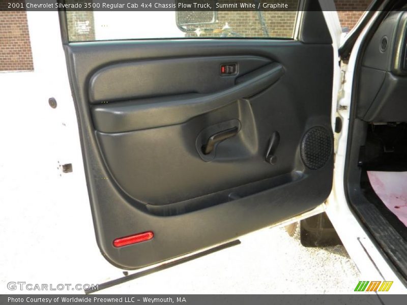 Summit White / Graphite 2001 Chevrolet Silverado 3500 Regular Cab 4x4 Chassis Plow Truck