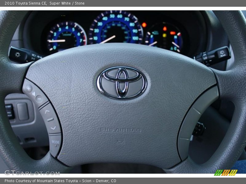 Super White / Stone 2010 Toyota Sienna CE