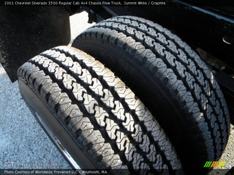 Summit White / Graphite 2001 Chevrolet Silverado 3500 Regular Cab 4x4 Chassis Plow Truck