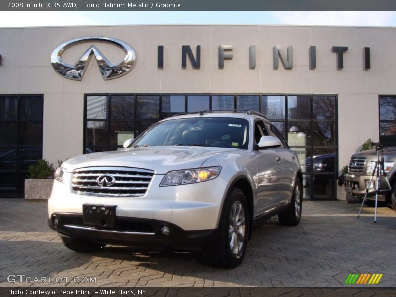 Liquid Platinum Metallic / Graphite 2008 Infiniti FX 35 AWD