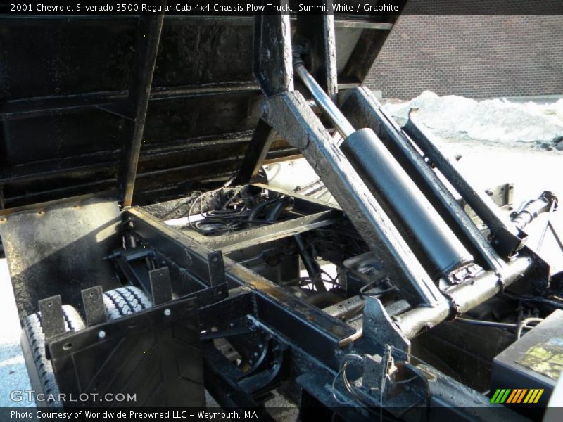 Summit White / Graphite 2001 Chevrolet Silverado 3500 Regular Cab 4x4 Chassis Plow Truck