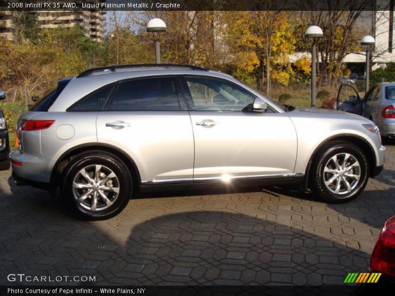 Liquid Platinum Metallic / Graphite 2008 Infiniti FX 35 AWD