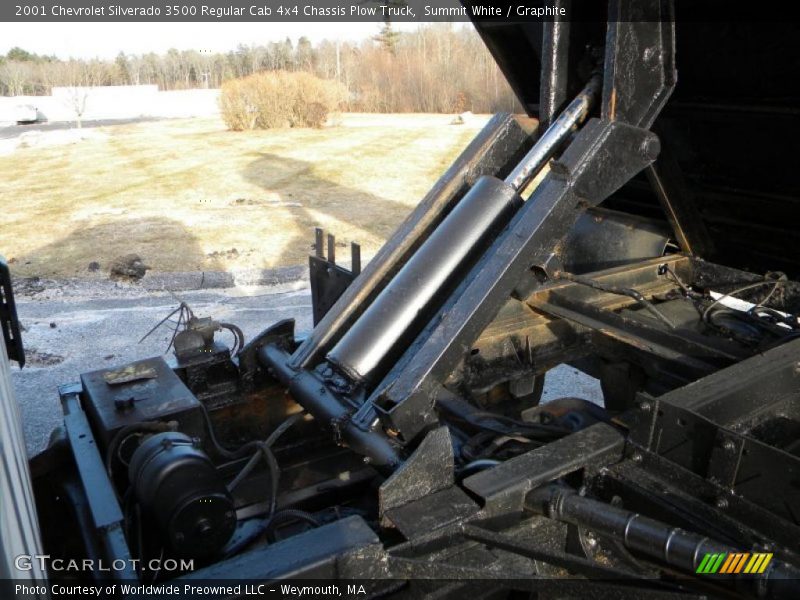 Summit White / Graphite 2001 Chevrolet Silverado 3500 Regular Cab 4x4 Chassis Plow Truck
